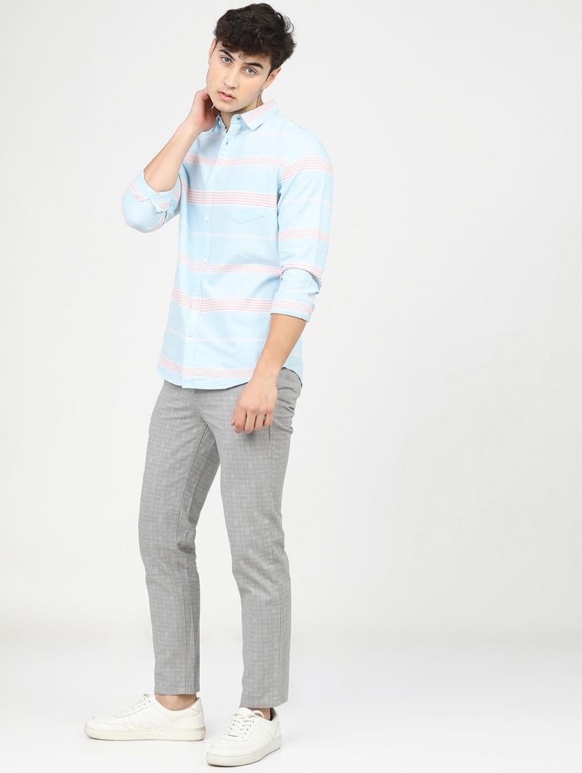men mid rise checkered cargo - 21596369 - Standard Image - 4