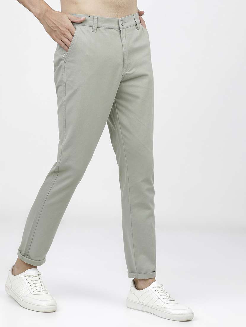 men mid rise solid cargo - 21596388 -  Standard Image - 1