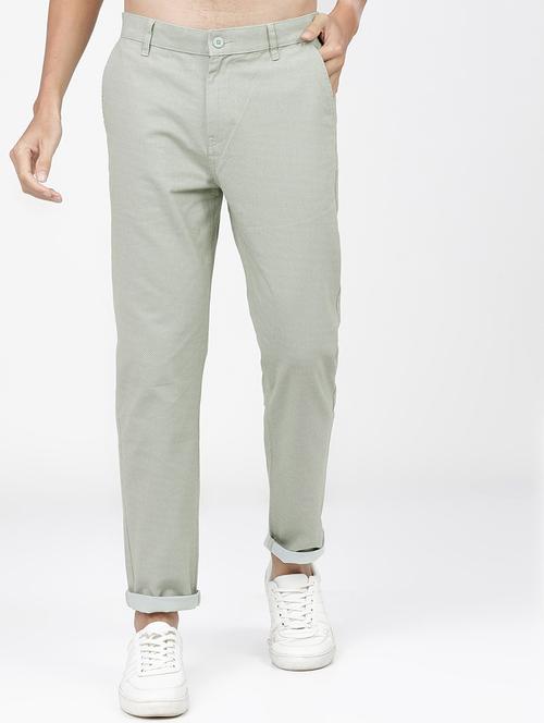 men solid mid rise chinos casual trouser - 21596392 -  Standard Image - 0