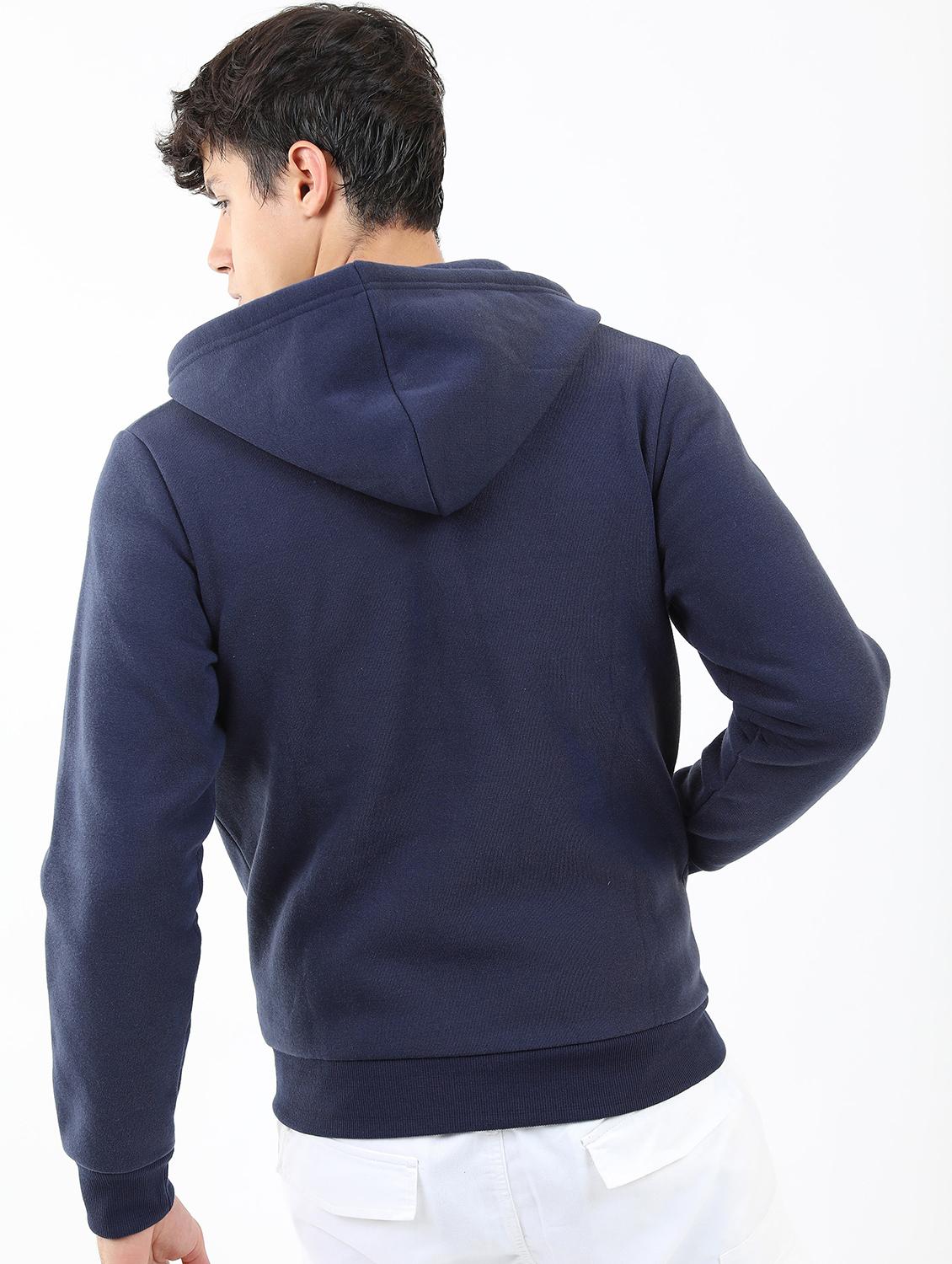 men plain hooded long sleeve sweatshirt - 21596461 - Standard Image - 1