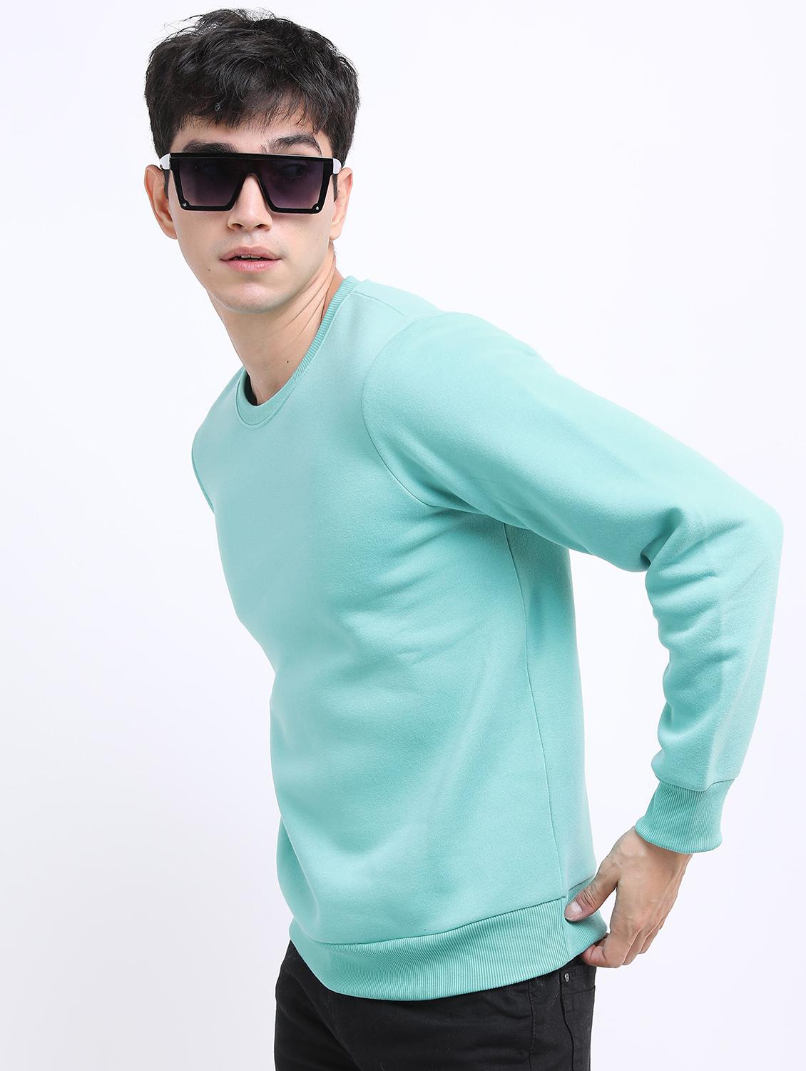 men solid pullover long sleeve sweatshirt - 21596466 - Standard Image - 1