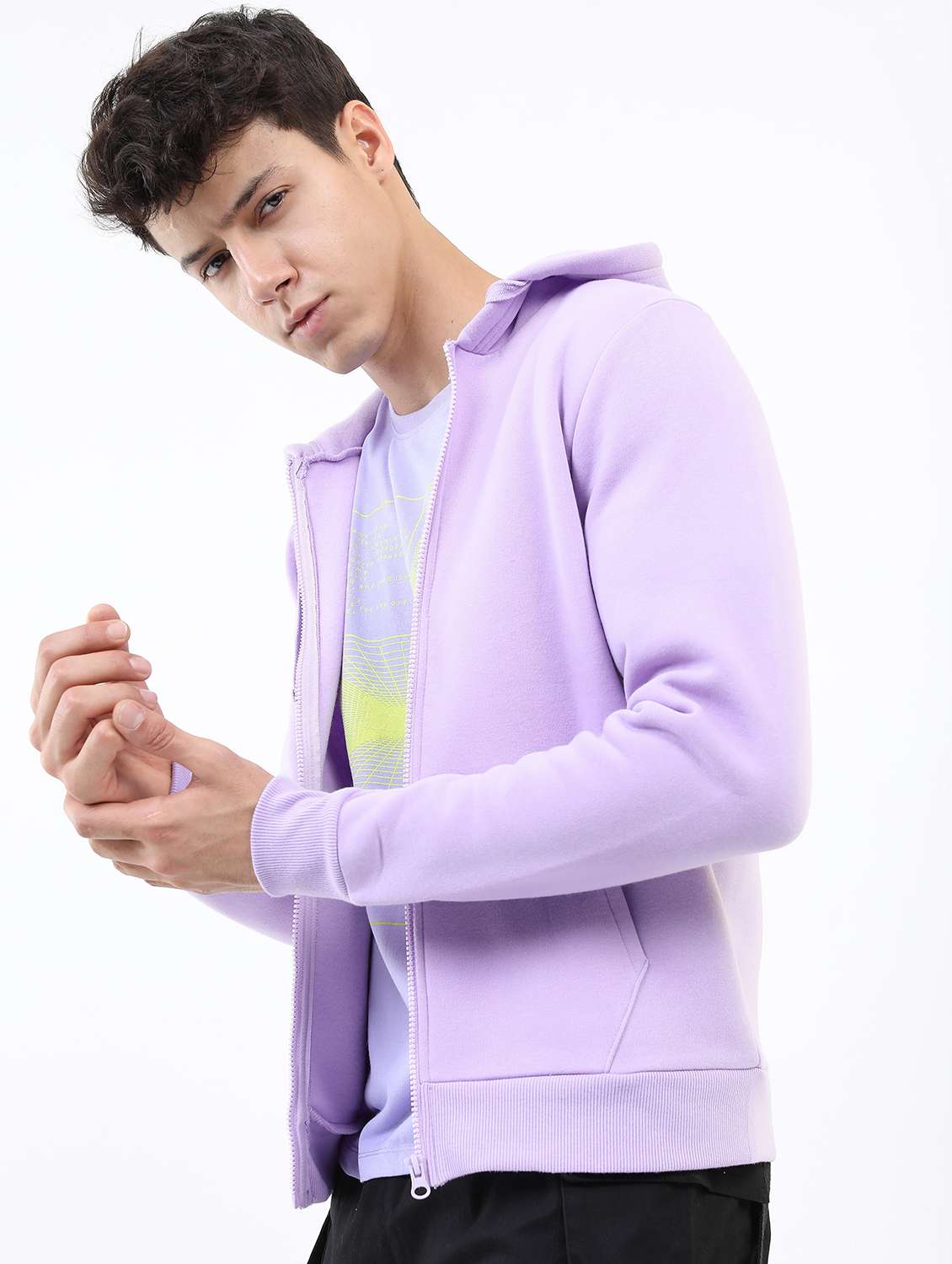 men long sleeves plain sweatshirt - 21596487 -  Standard Image - 1