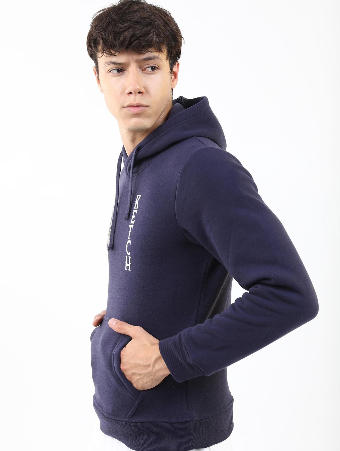 blue cotton blend plain sweatshirt - 21596494 - Standard Image - 1