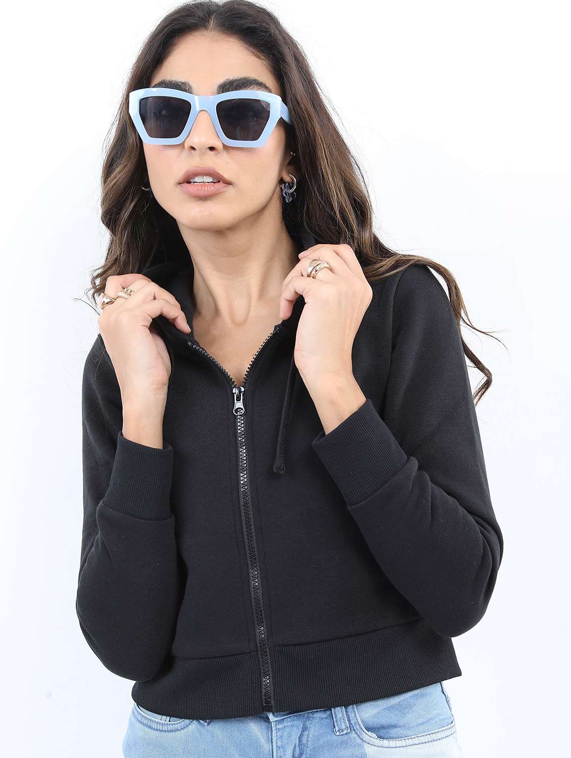 women black plain sweatshirt