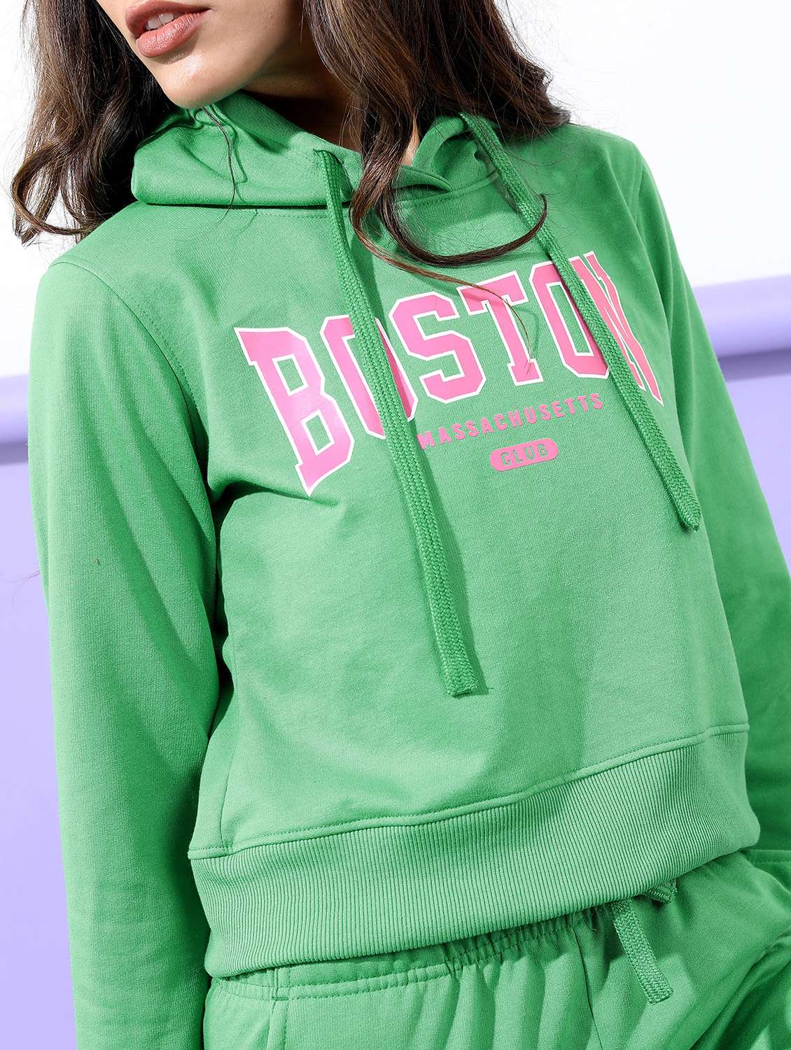 women long sleeve front print sweatshirt - 21596541 -  Standard Image - 4