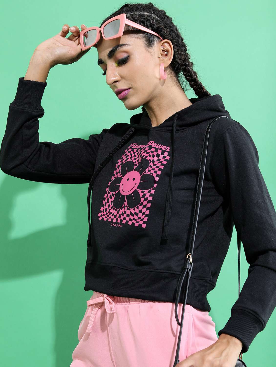 women long sleeve front print sweatshirt - 21596543 -  Standard Image - 1