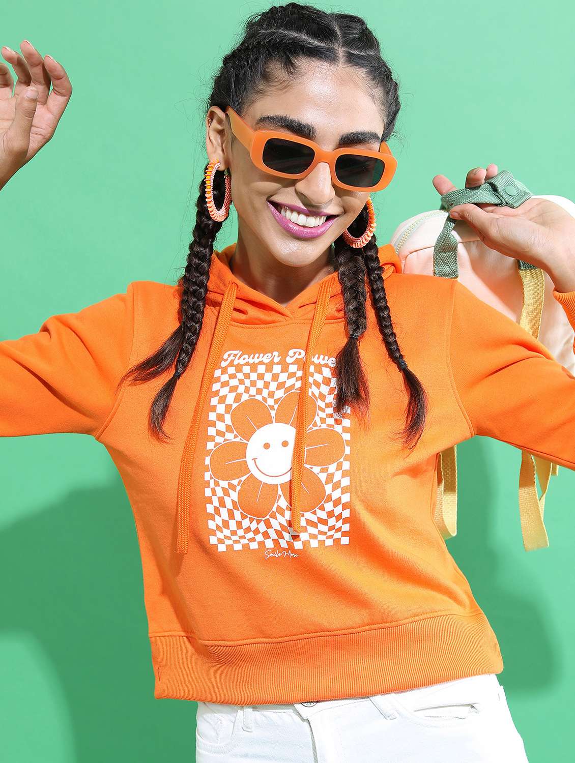 women long sleeve front print sweatshirt - 21596545 -  Standard Image - 1