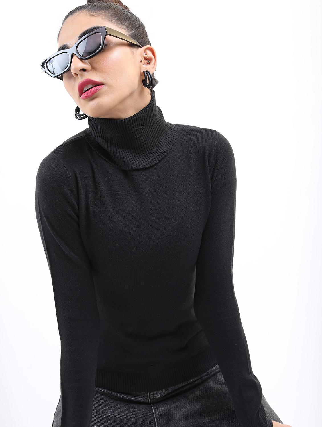 women long sleeve solid pullover - 21596634 - Zoom Image - 0