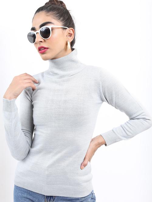 women long sleeve solid pullover - 21596640 -  Standard Image - 0