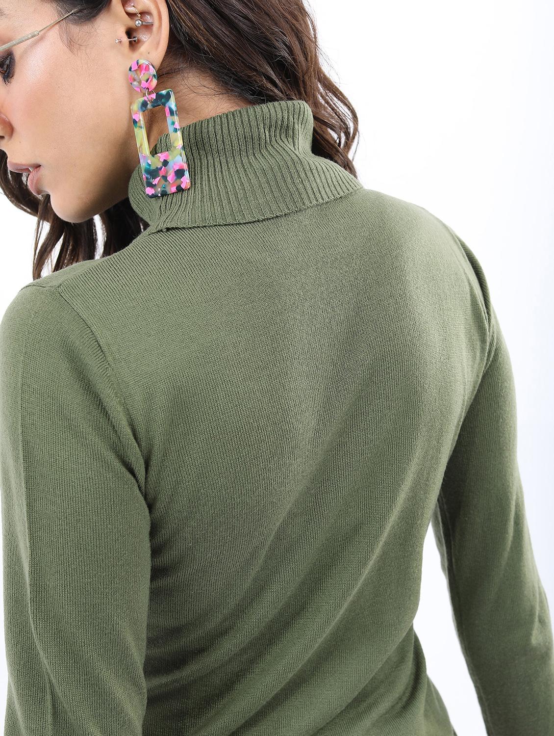 women long sleeve solid pullover - 21596641 - Standard Image - 4