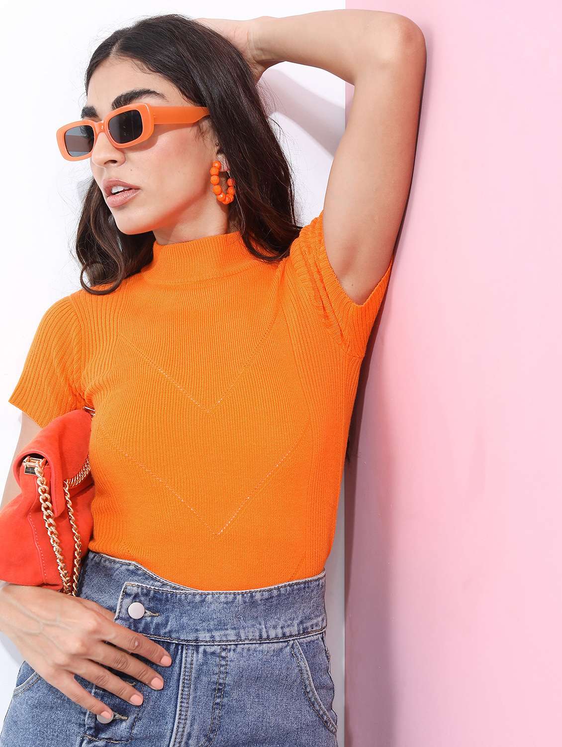 women short sleeve solid pullover