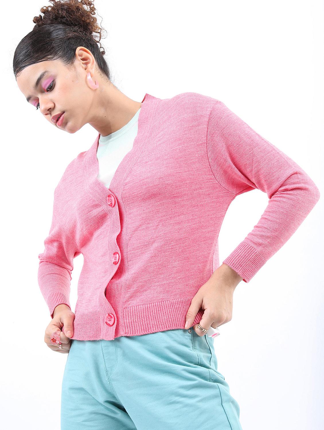 women long sleeve self-designed cardigan - 21596661 -  Zoom Image - 0
