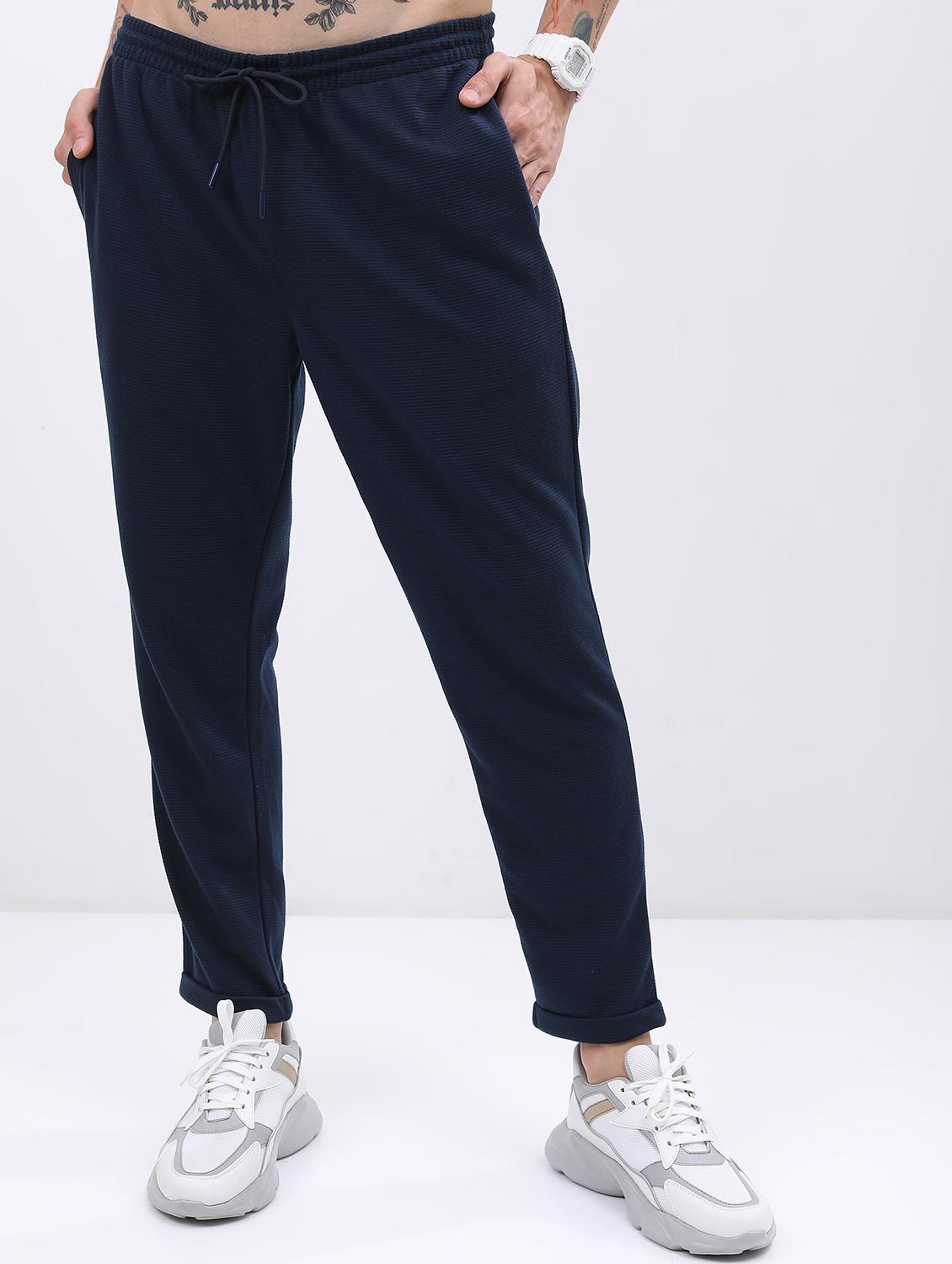 men solid regular fit track pant - 21596665 - Standard Image - 1