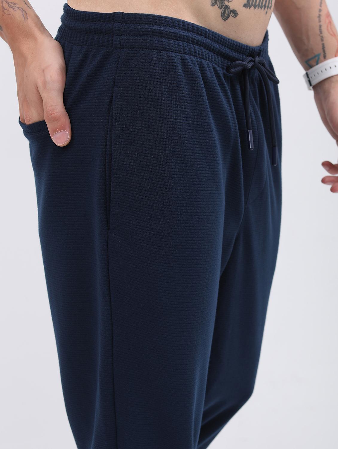 men solid regular fit track pant - 21596665 - Standard Image - 4