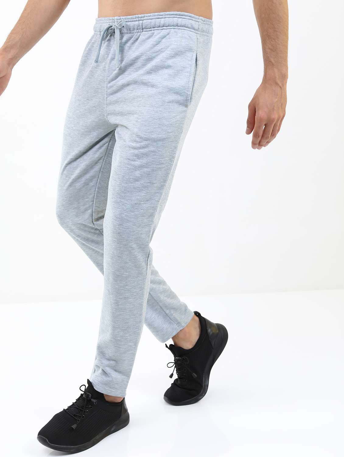men solid regular fit track pant - 21596678 -  Standard Image - 1