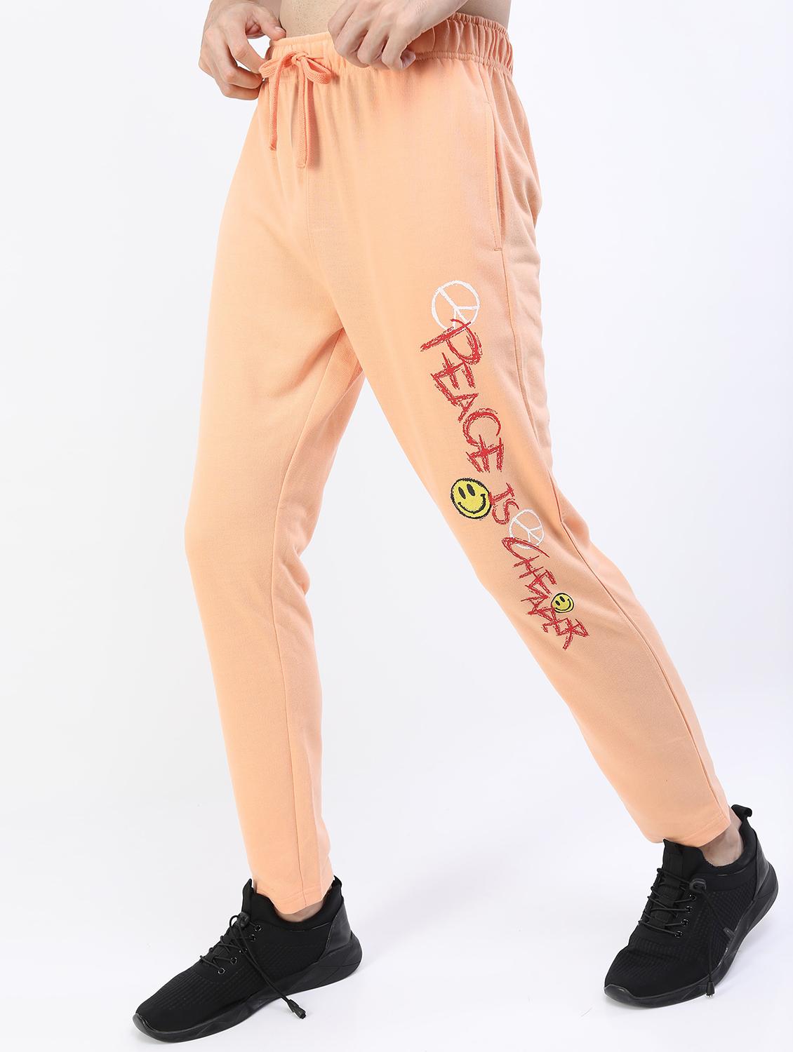 men placement print regular fit track pant - 21596730 - Standard Image - 1