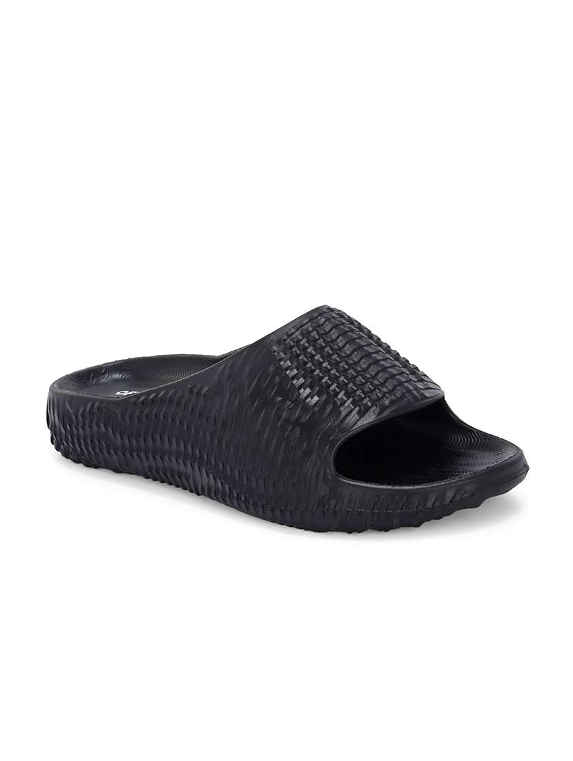 men black slider flip flop - 21596733 -  Standard Image - 1