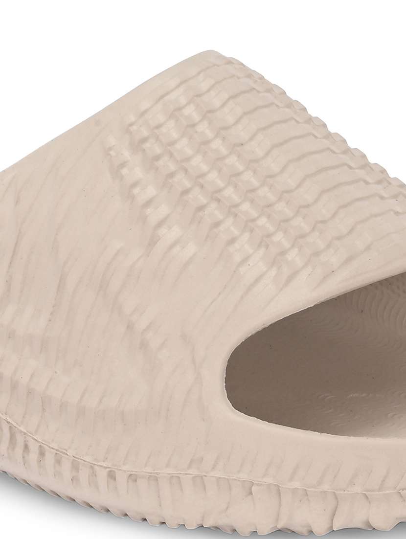 men beige slider flip flop - 21596734 - Standard Image - 4