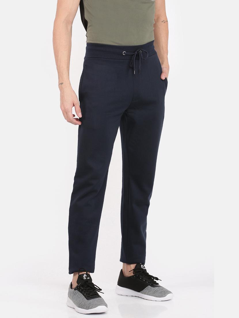 men mid rise solid ankle length track pant - 21596773 - Standard Image - 1