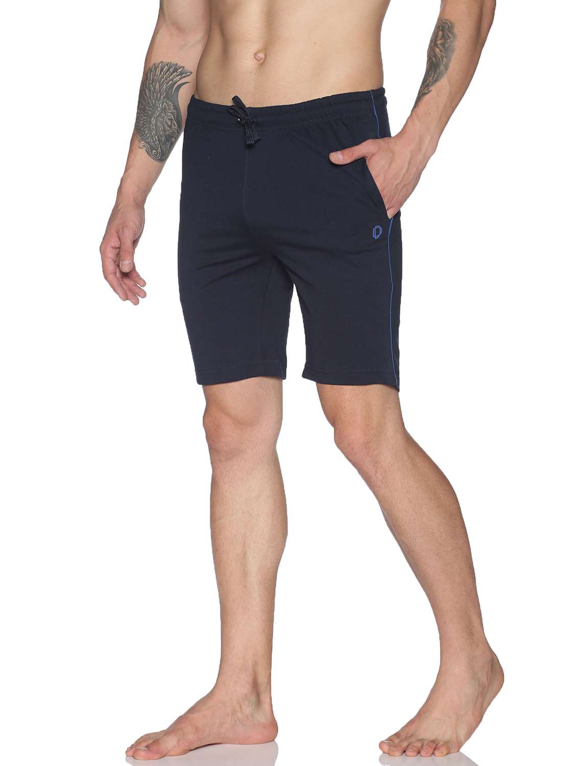 men mid rise solid shorts - 21596793 -  Standard Image - 1