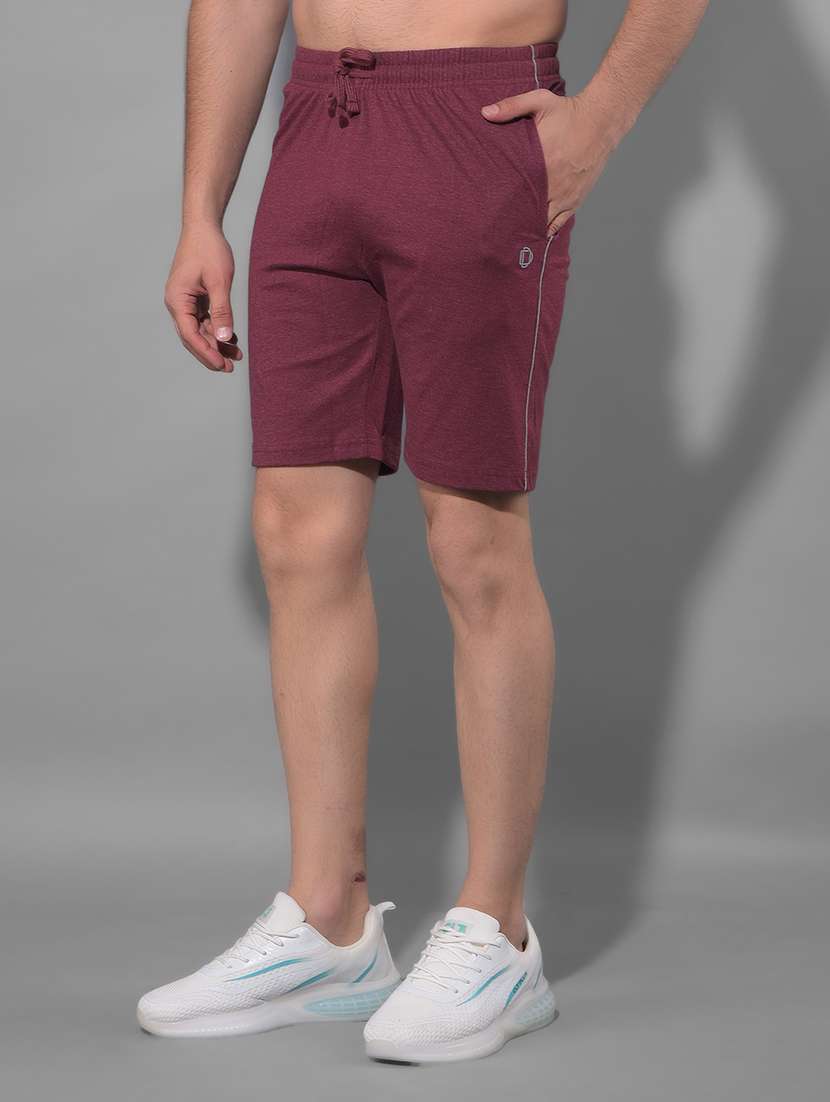men mid rise solid shorts - 21596798 -  Standard Image - 1