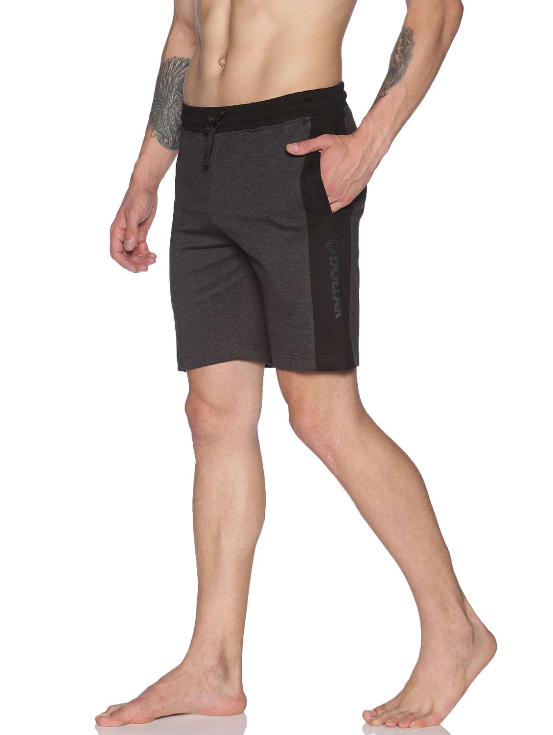 men mid rise side taped shorts - 21596812 -  Standard Image - 1