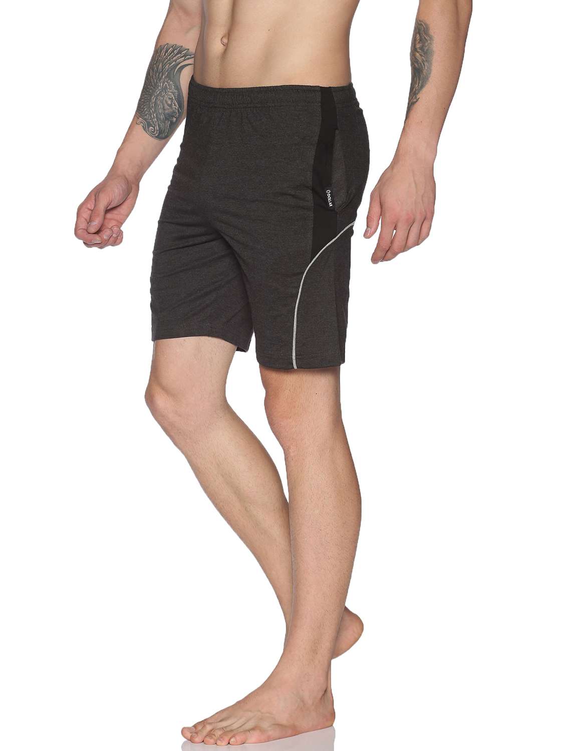 men mid rise color block shorts - 21596843 -  Standard Image - 1