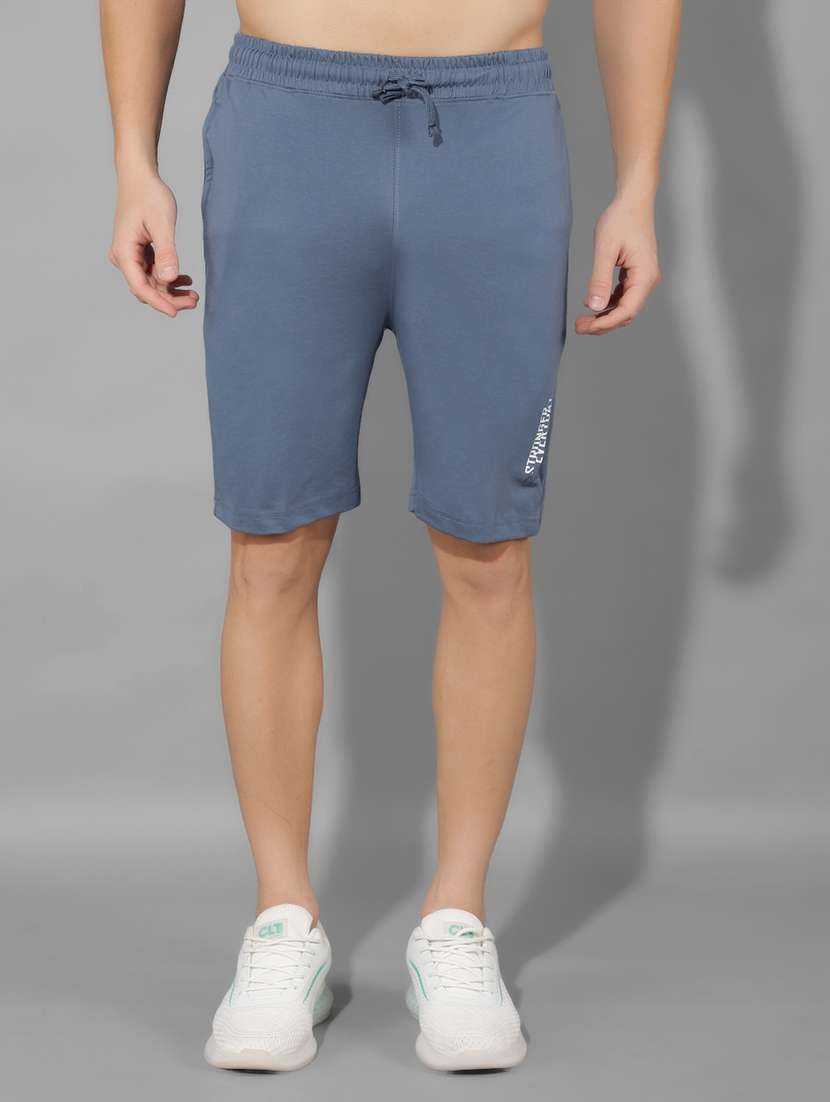men solid bermuda shorts