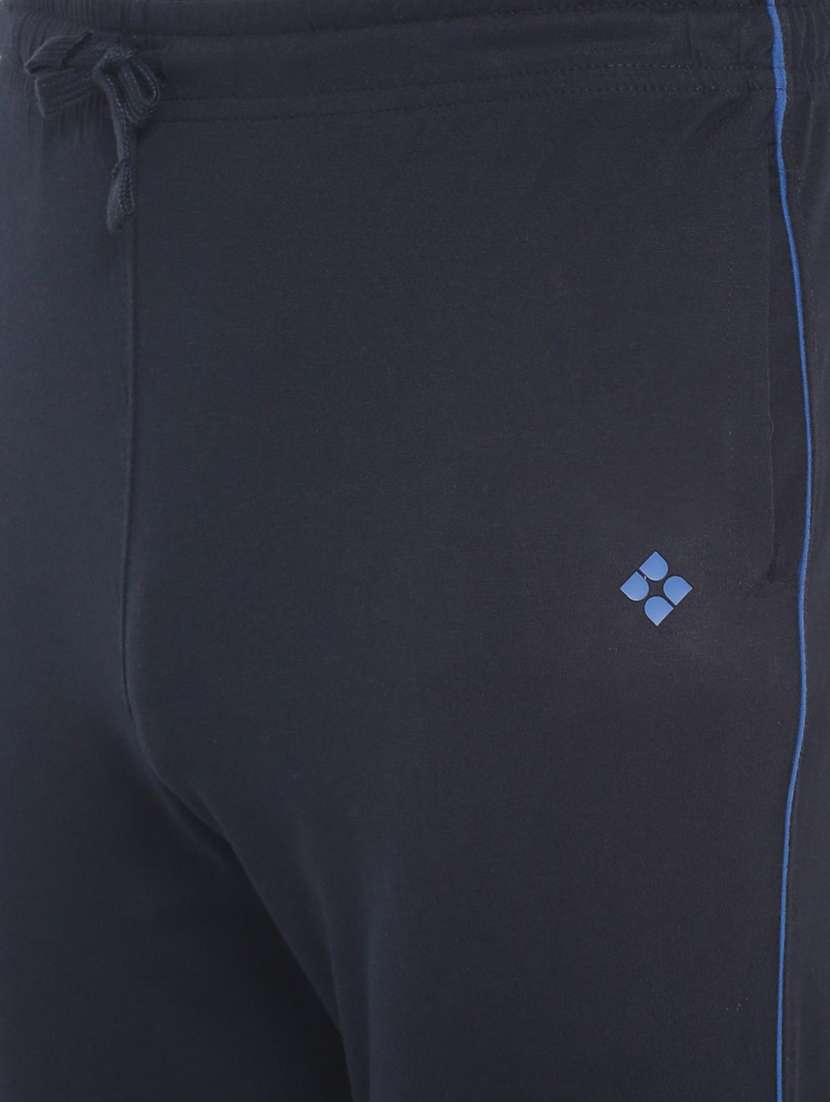 men solid regular fit full length track pant - 21596962 -  Standard Image - 4