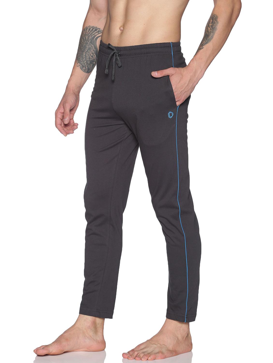 men solid regular fit ankle length track pant - 21596963 - Standard Image - 1