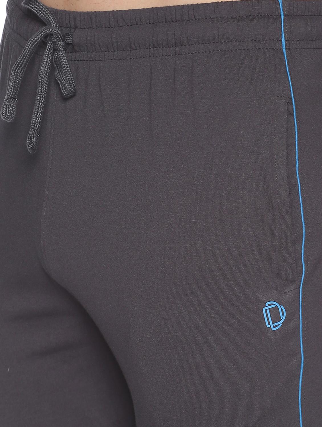 men solid regular fit ankle length track pant - 21596963 - Standard Image - 4