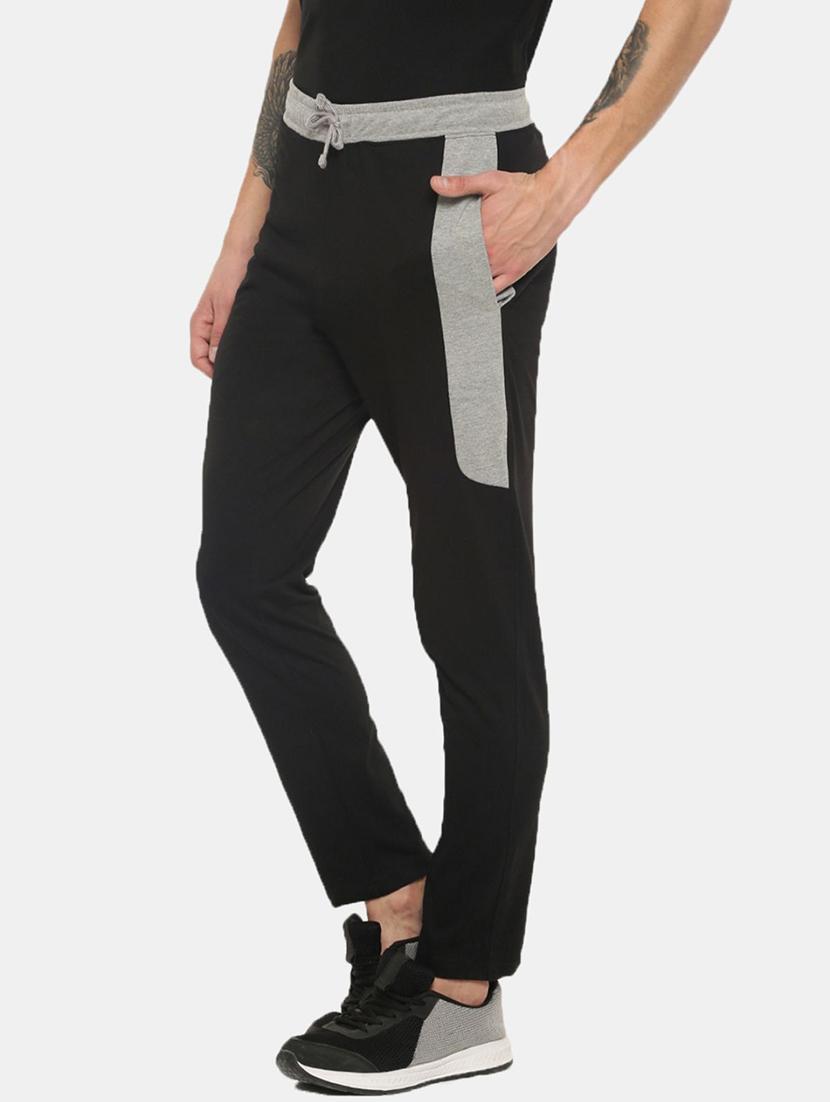 men solid regular fit full length track pant - 21596981 - Standard Image - 1