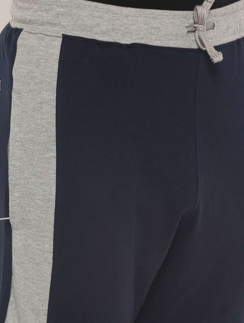 men solid mid rise regular fit track pant - 21596982 - Standard Image - 4