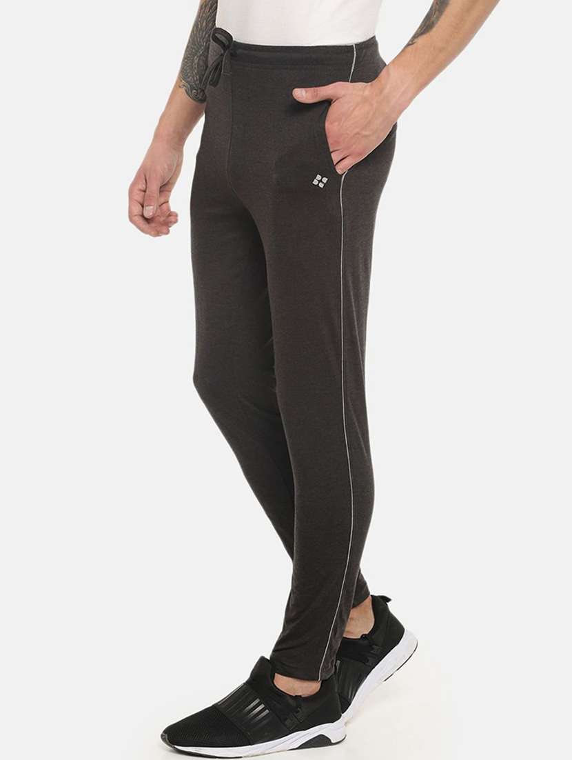 men solid mid rise regular fit track pant - 21597008 -  Standard Image - 1