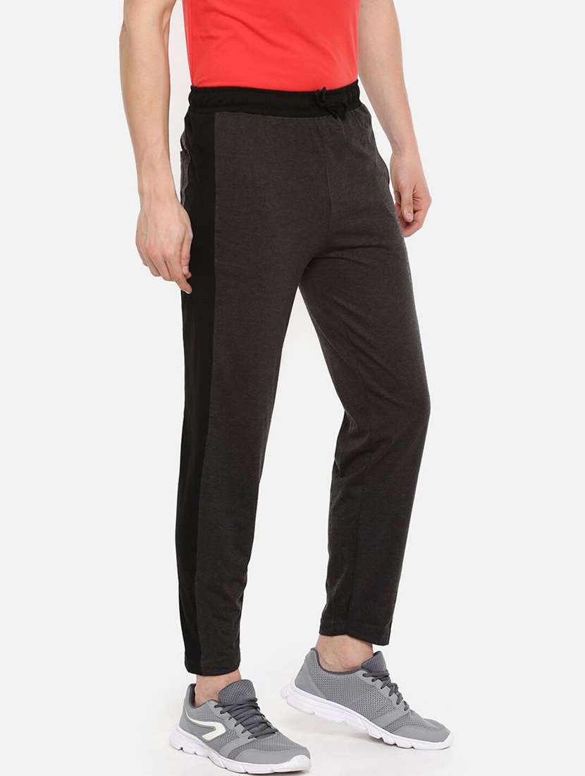 men side taped regular fit full length track pant - 21597011 -  Standard Image - 1