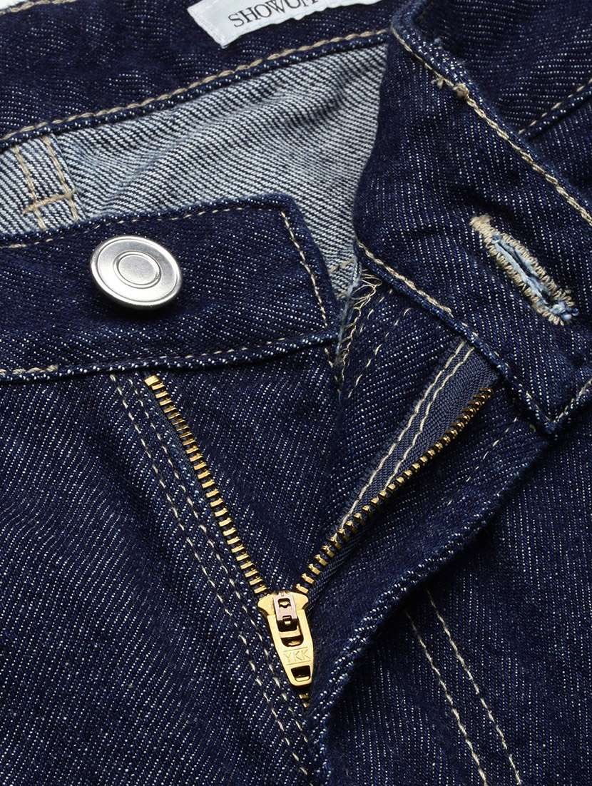 men navy blue denim plain jeans - 21597422 -  Standard Image - 6