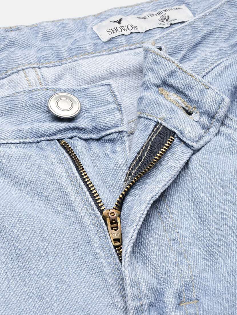 men light blue denim plain jeans - 21597423 -  Standard Image - 6