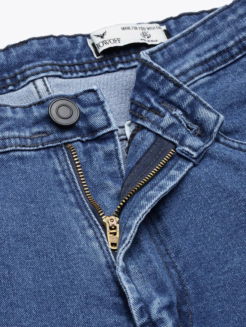 men blue denim plain jeans - 21597426 - Standard Image - 6