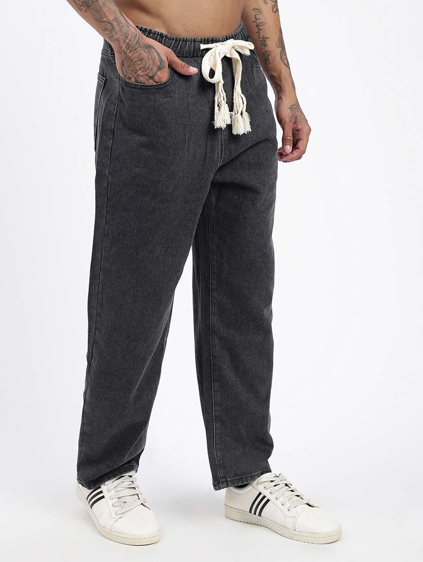 men grey denim pain jeans - 21597428 -  Standard Image - 1