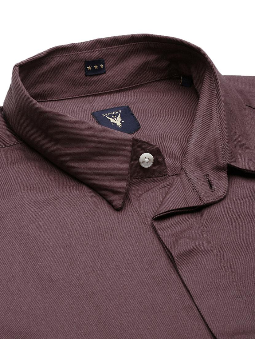 men long sleeves solid casual shirt - 21597470 - Standard Image - 6