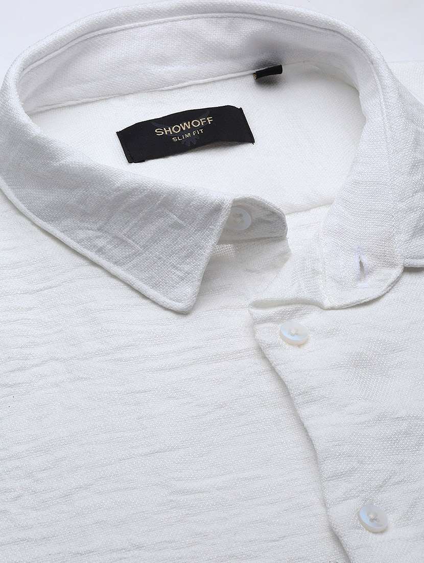 men long sleeves solid casual shirt - 21597479 -  Standard Image - 6