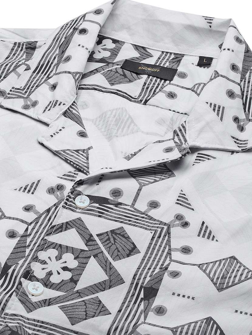 men short sleeves printed casual shirt - 21597496 -  Standard Image - 6