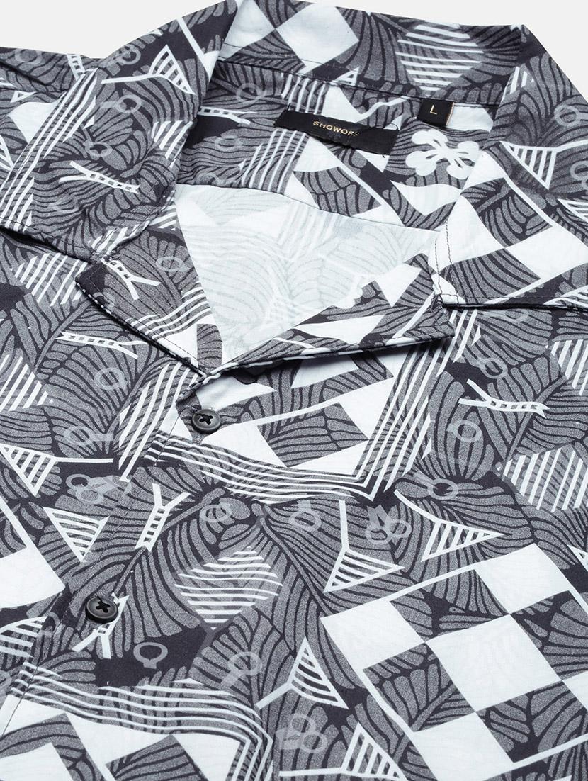 men short sleeves printed casual shirt - 21597498 - Standard Image - 6
