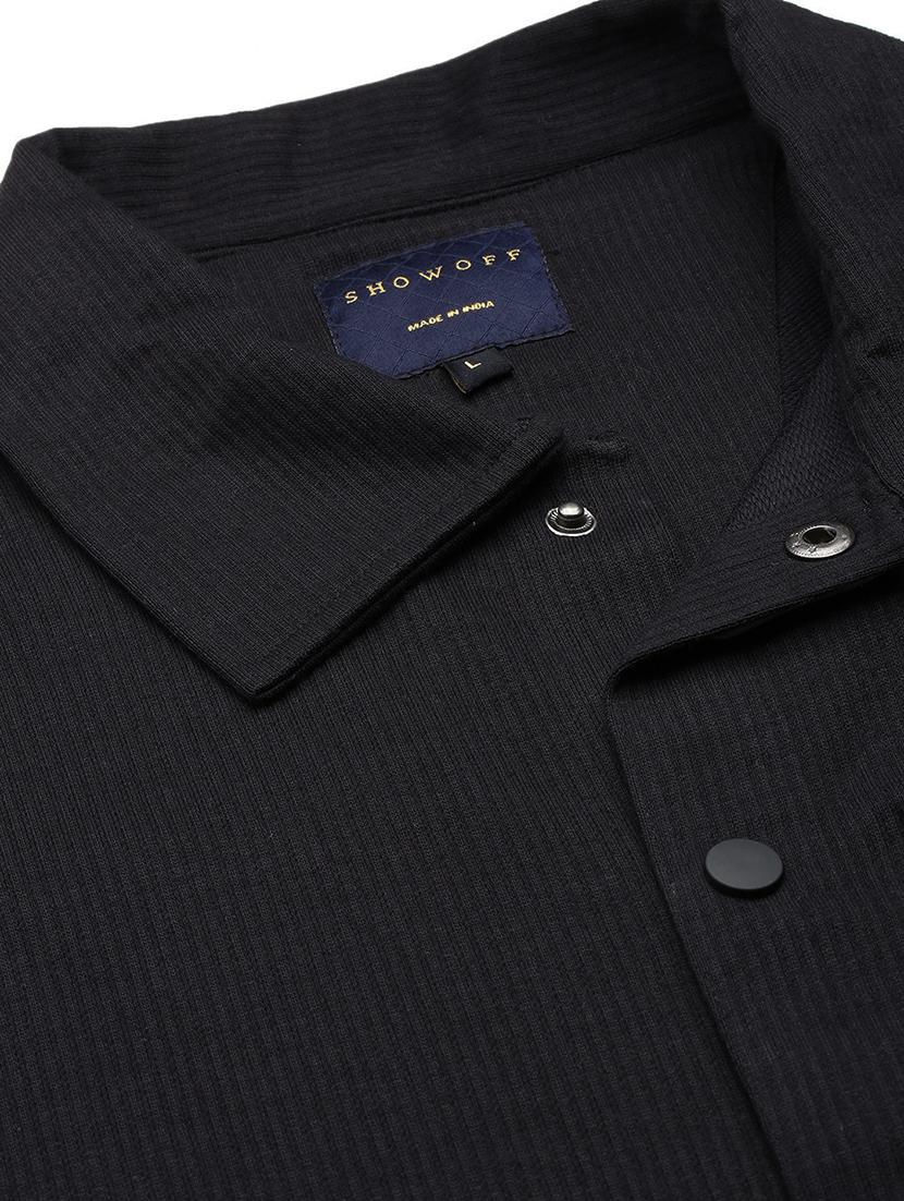 men regular fit solid casual shirt with single pocket - 21597524 - Standard Image - 6
