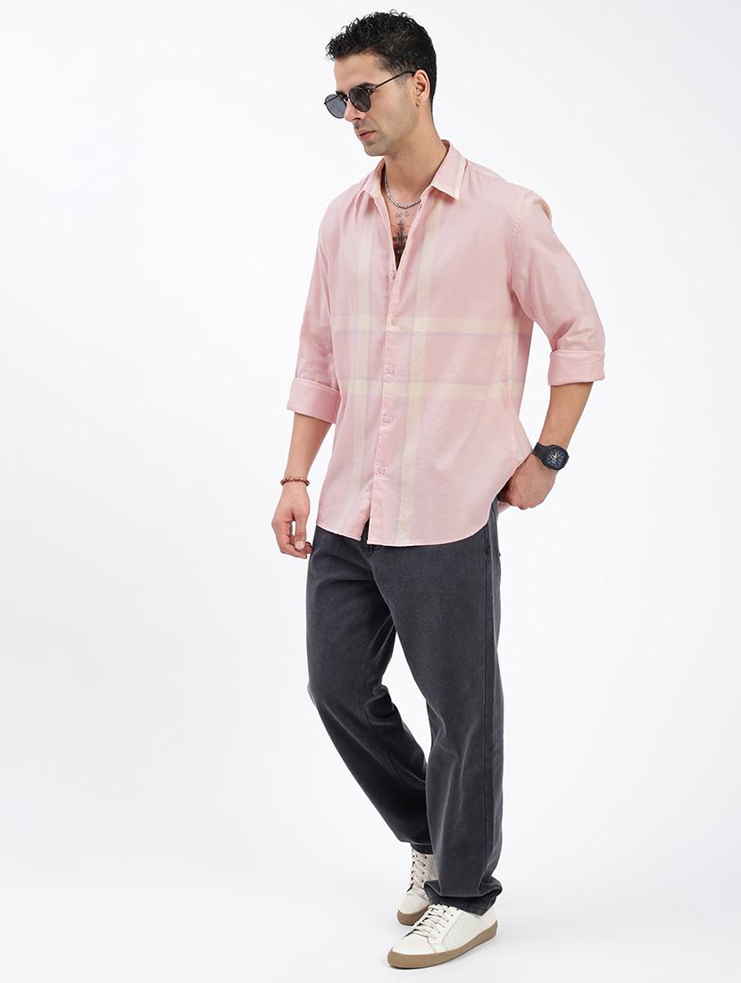 men regular fit checkered casual shirt - 21597549 - Standard Image - 4