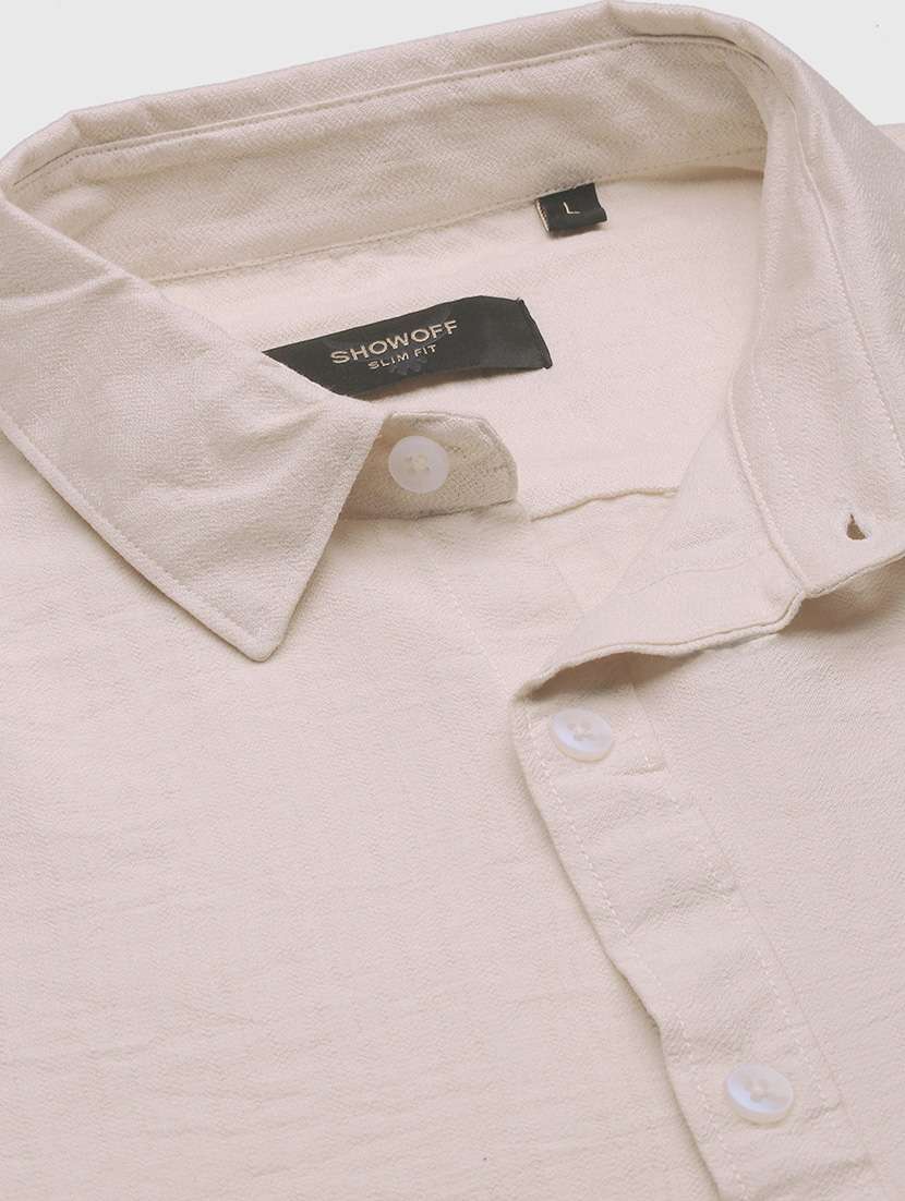 men regular fit solid long sleeve casual shirt - 21597561 -  Standard Image - 6