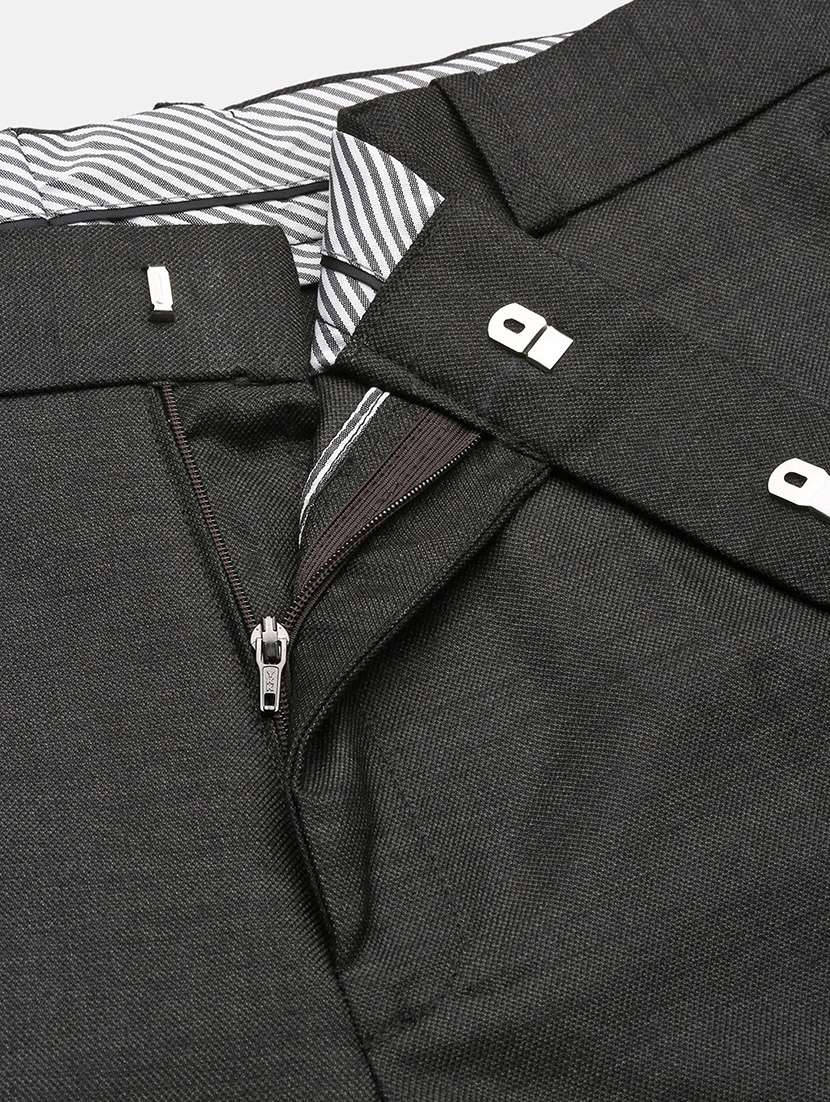 men solid flat front full length formal trouser - 21597584 -  Standard Image - 6