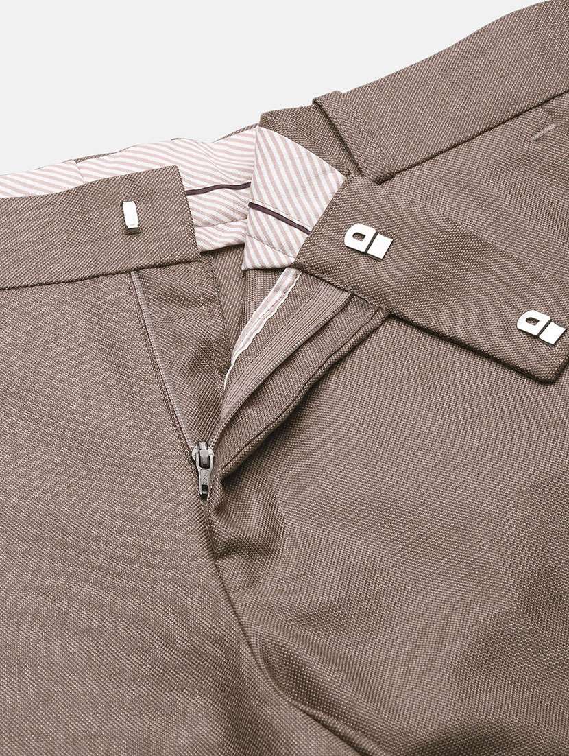 men solid flat front full length formal trouser - 21597585 - Standard Image - 6