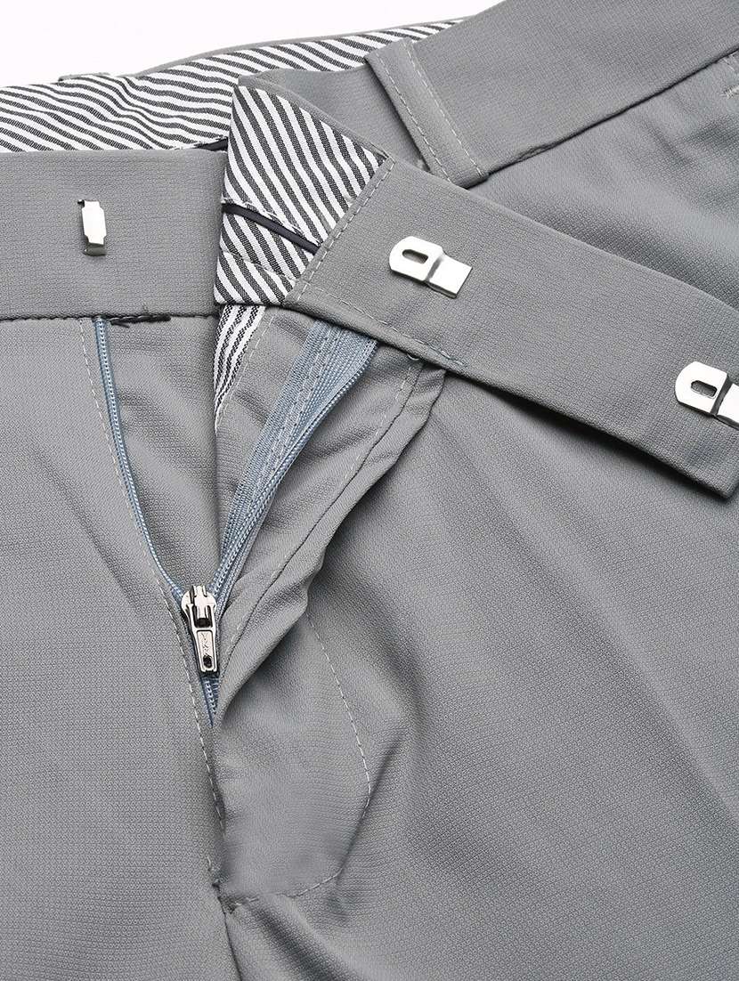 men solid flat front full length formal trouser - 21597588 -  Standard Image - 6