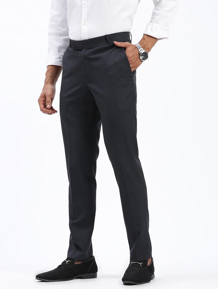 men solid flat front full length formal trouser - 21597589 - Standard Image - 1